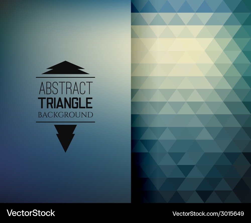 Retro mosaic pattern of geometric triangle shapes Vector Image