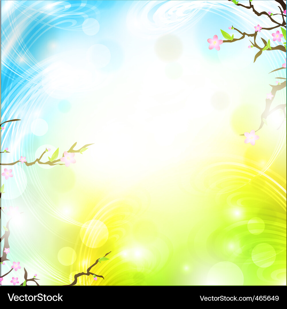 Spring Blossom Background vector image