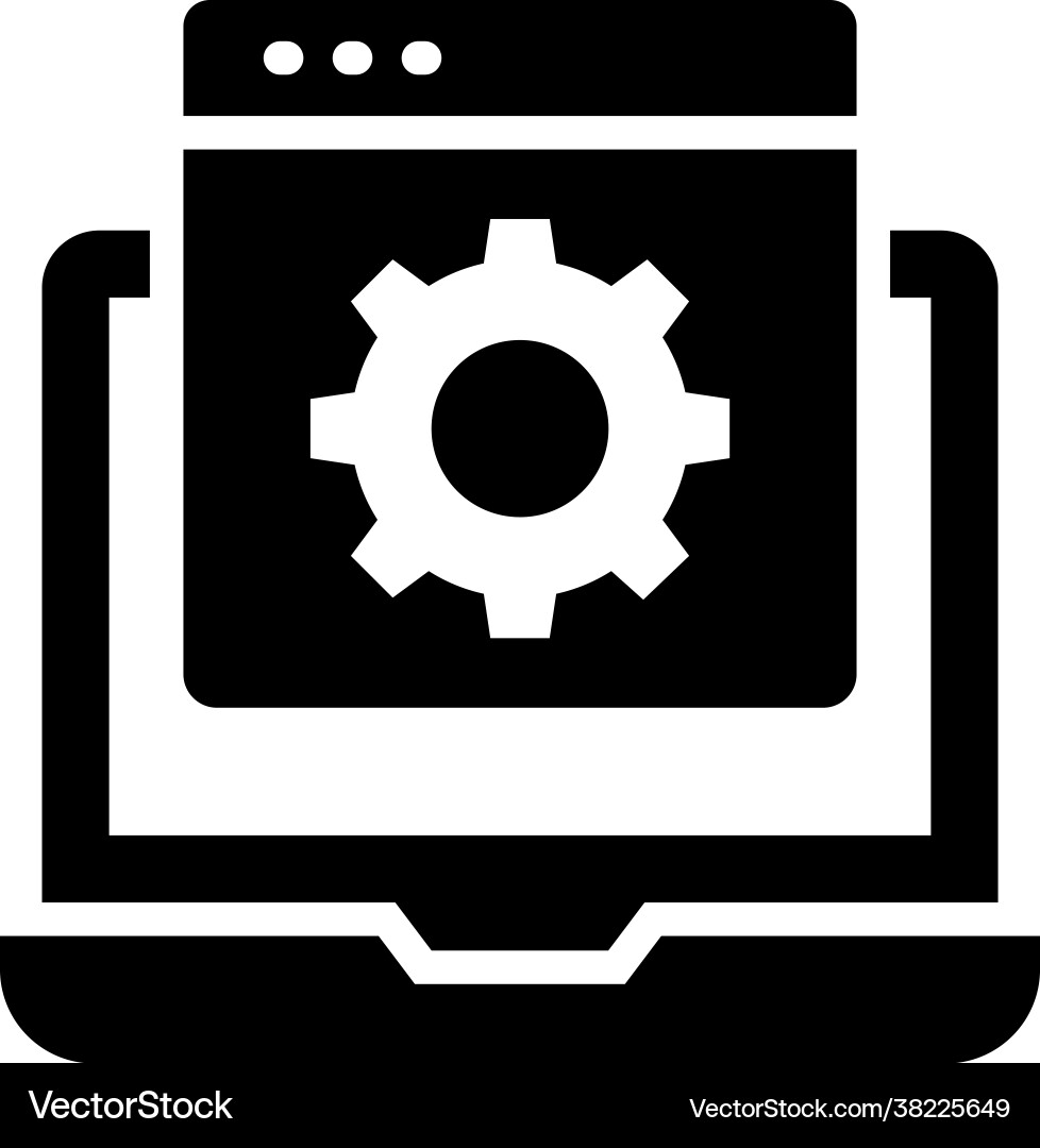 Web setting style Vector Image