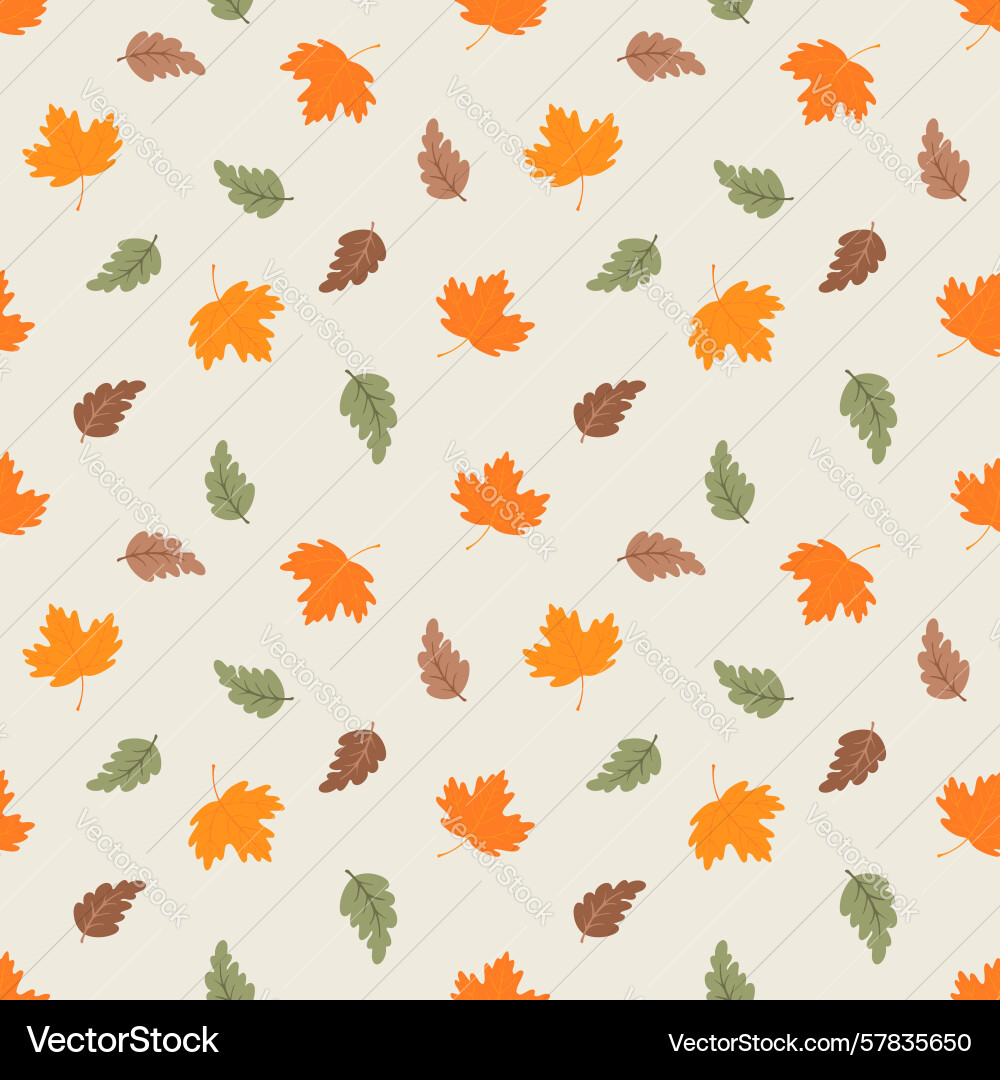 Autumn seamless pattern with abstract bright Autumn seamless pattern with abstract bright Vector Image