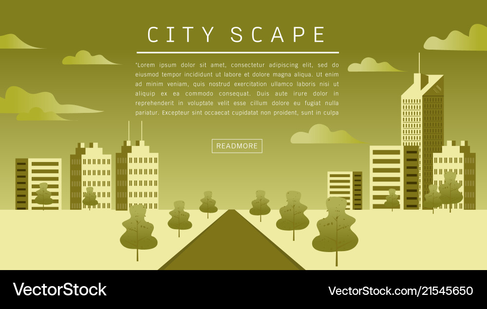 Cityscape flat Cityscape flat Vector Image
