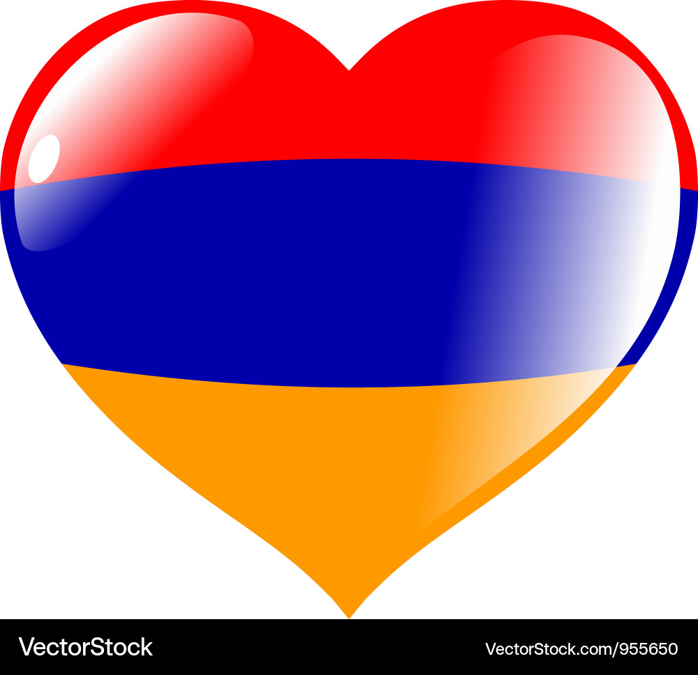 Flag in shape of the country Vector Image