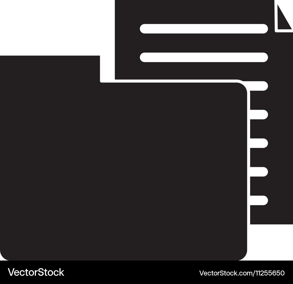 Isolated document and file design Vector Image