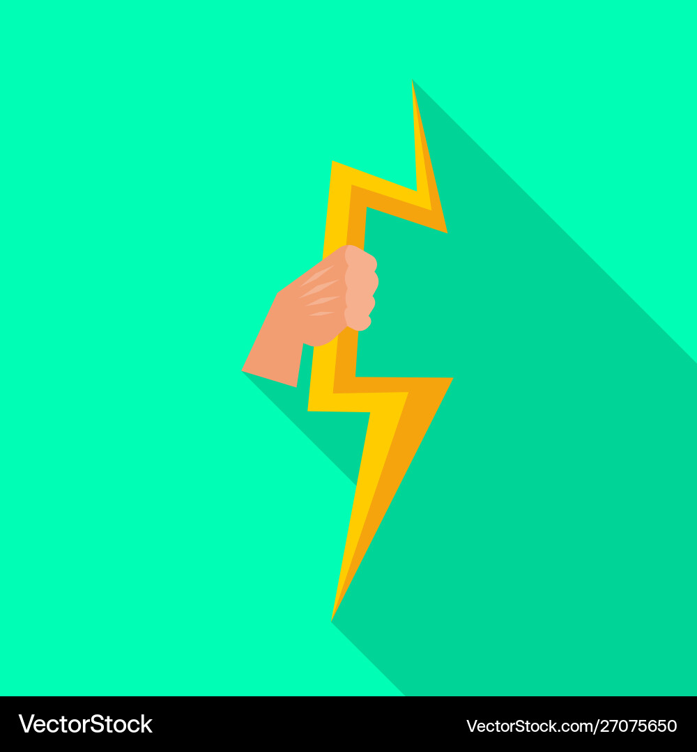 Lightning and zeus symbol Vector Image