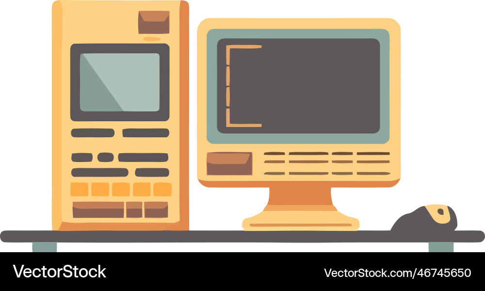 Modern technology computer monitor Vector Image