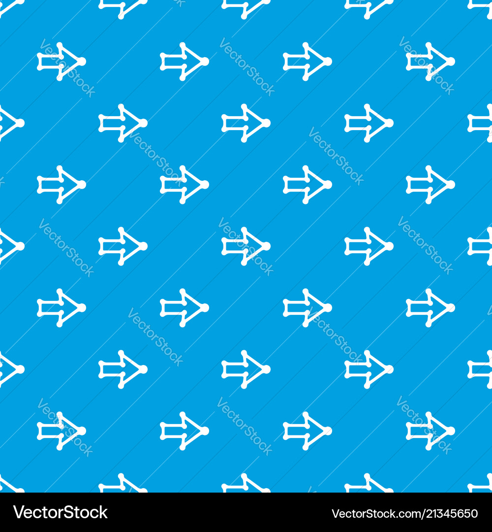 Right arrow with thick contour pattern Vector Image