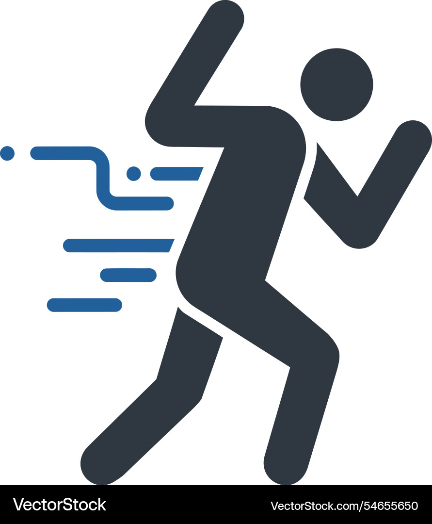 Running fast symbol icon Vector Image