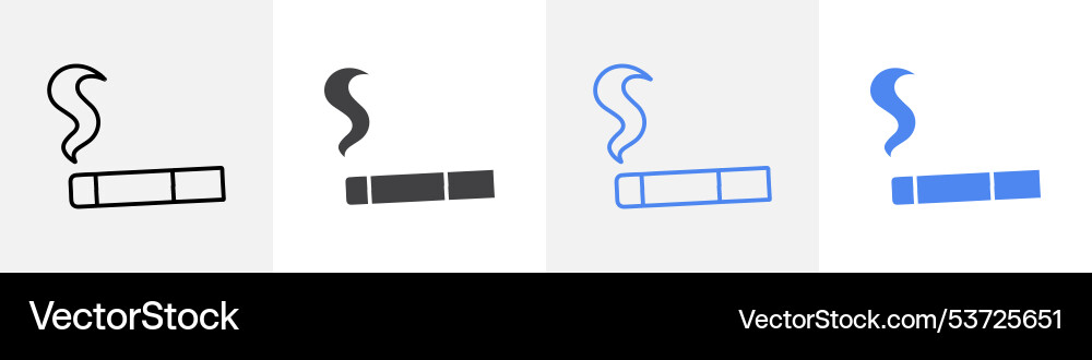 Cigarette icon set use for web Vector Image