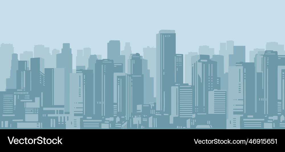 City skyscrapers vintage style banner City skyscrapers vintage style banner vector image