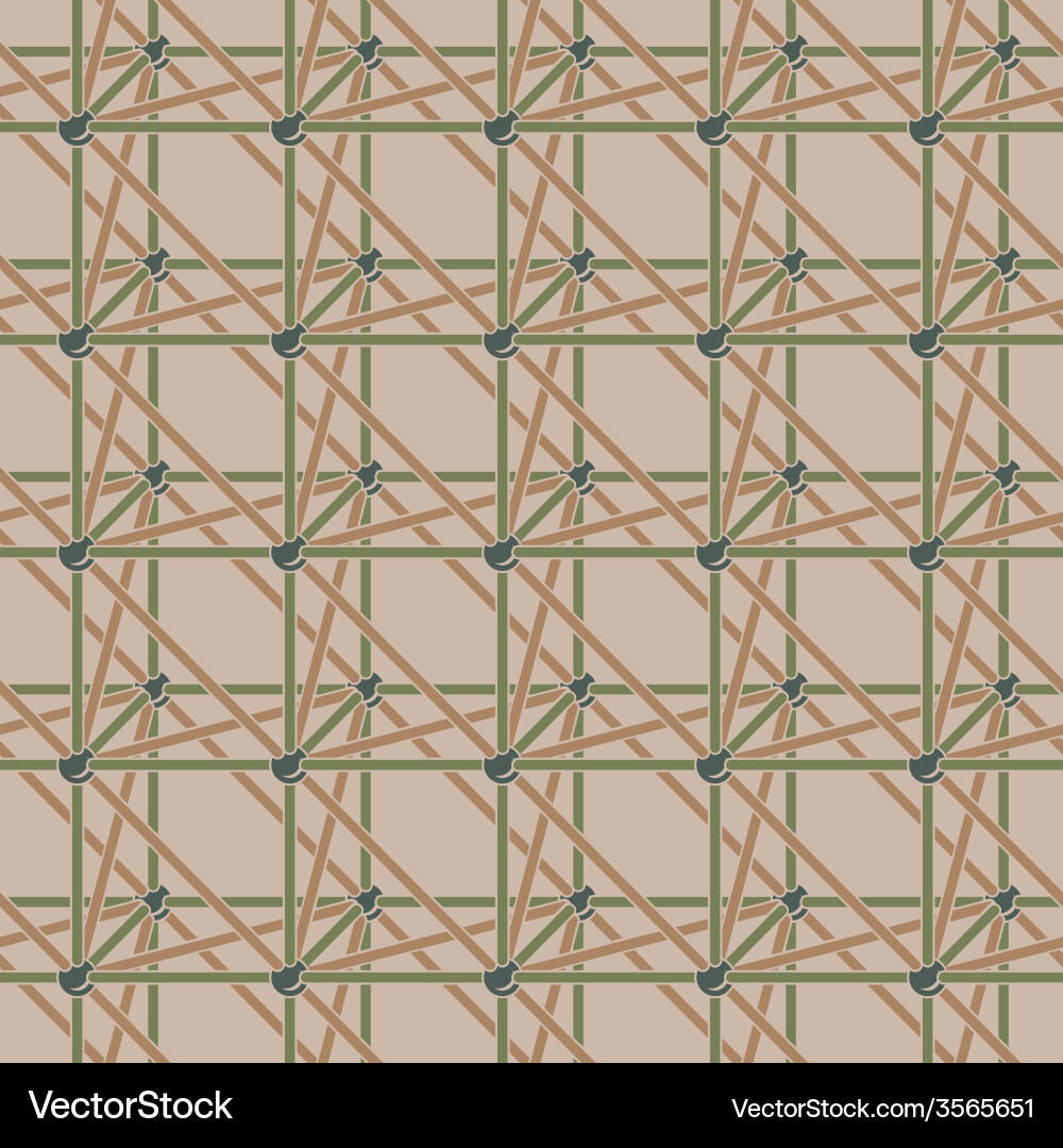 Crystal Atomic Lattice Pattern vector image