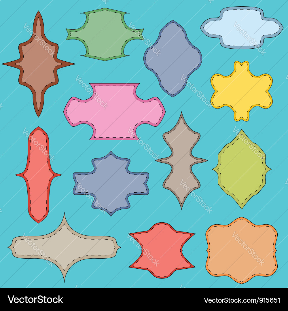 Multi-colored framework vector image
