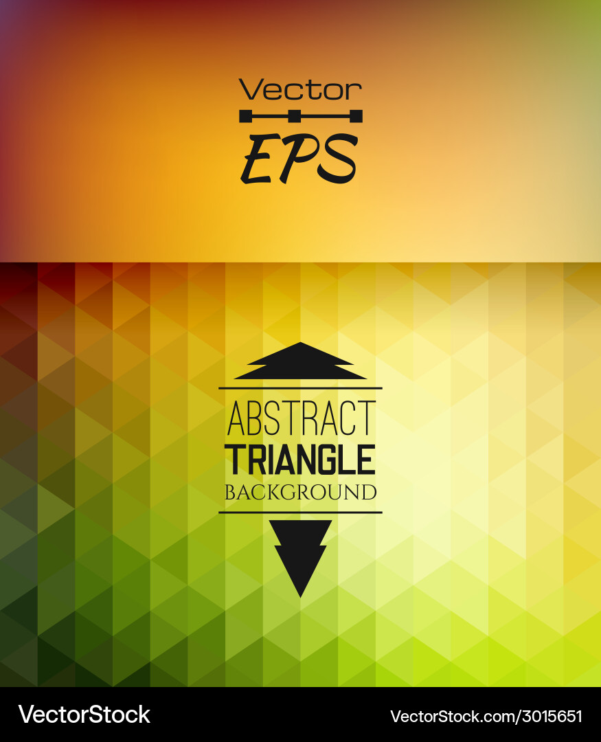 Retro mosaic pattern of geometric triangle shapes vector image