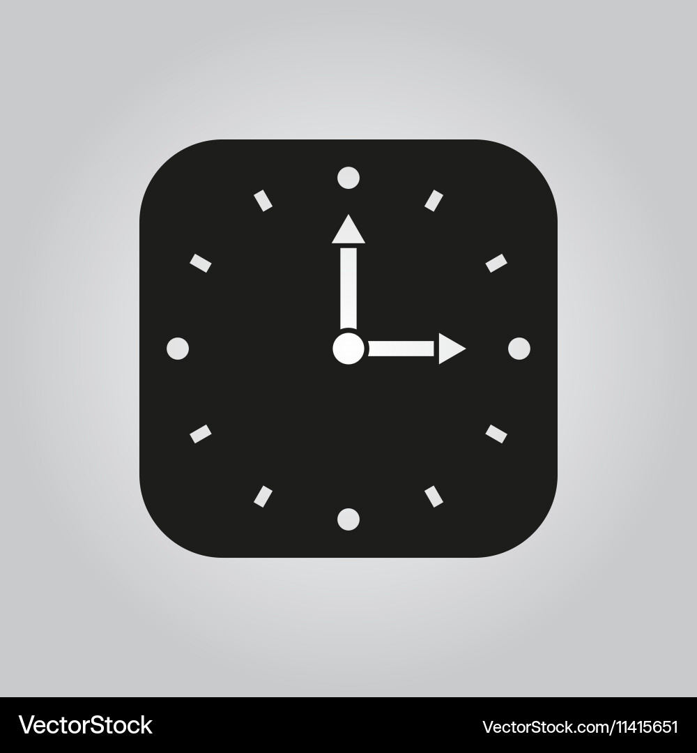 Time icon and watch timer symbol ui web Vector Image