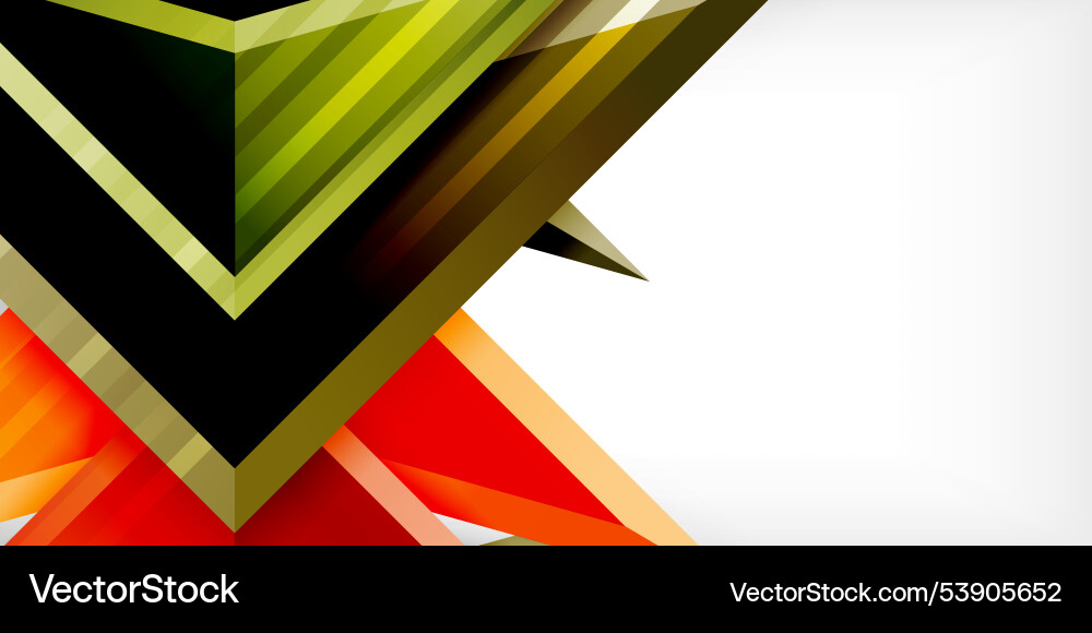 Arrows with 3d effect abstract background Vector Image