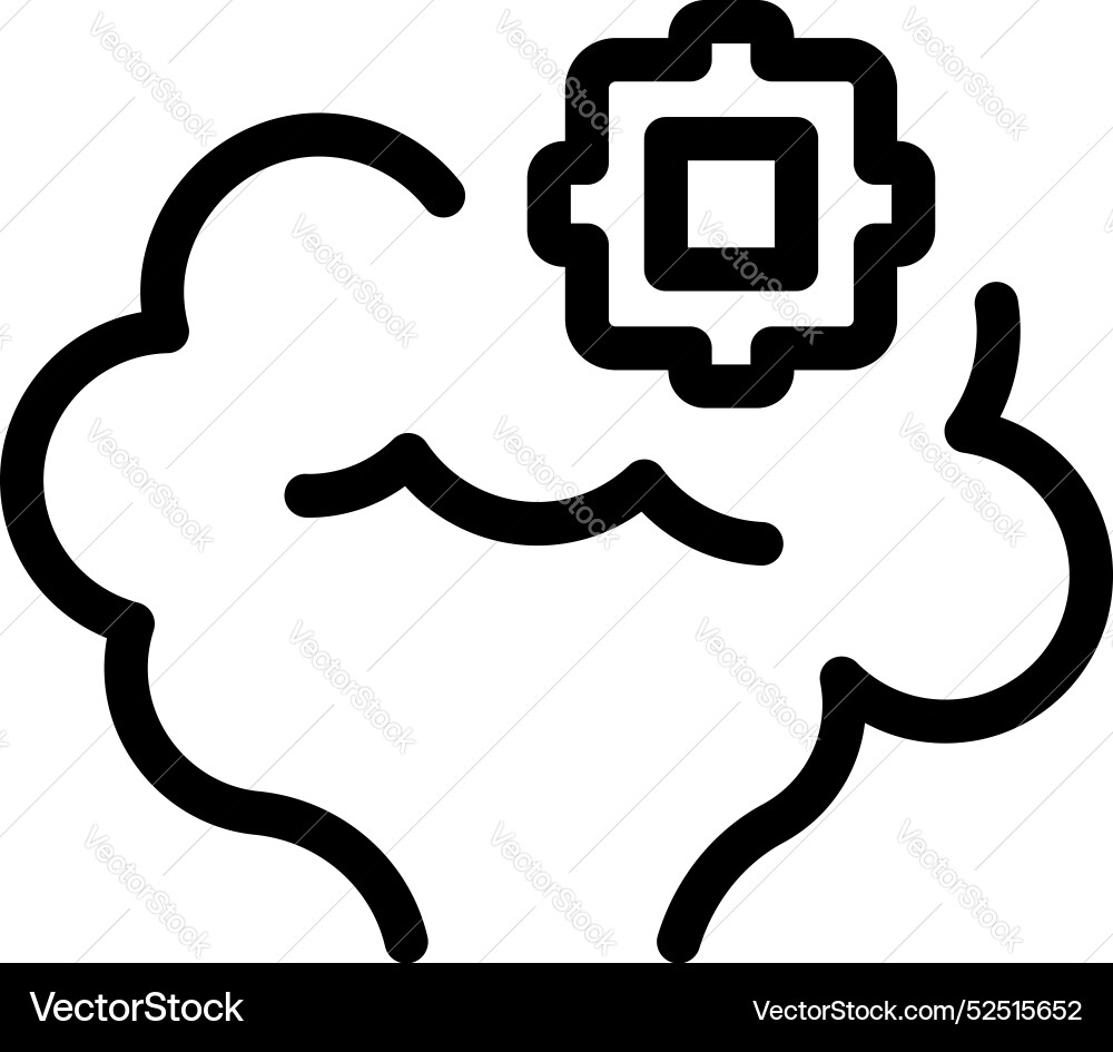 Cloud computing icon depicting data processing Cloud computing icon depicting data processing vector image