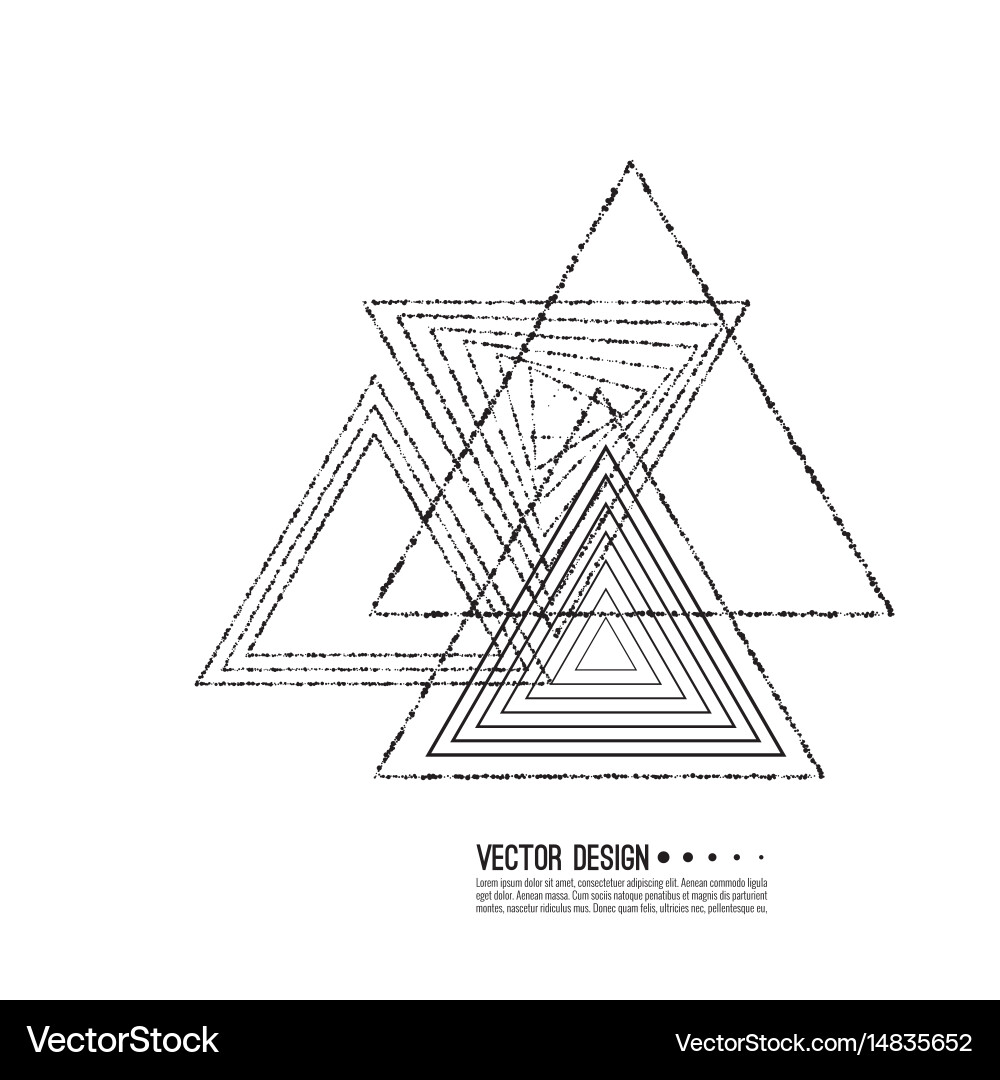 Geometric Triangle Pattern vector image