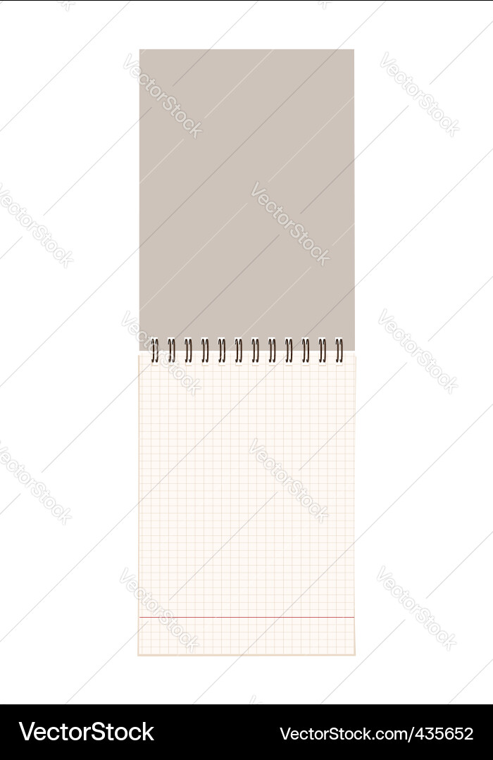 Notebook Vector Image