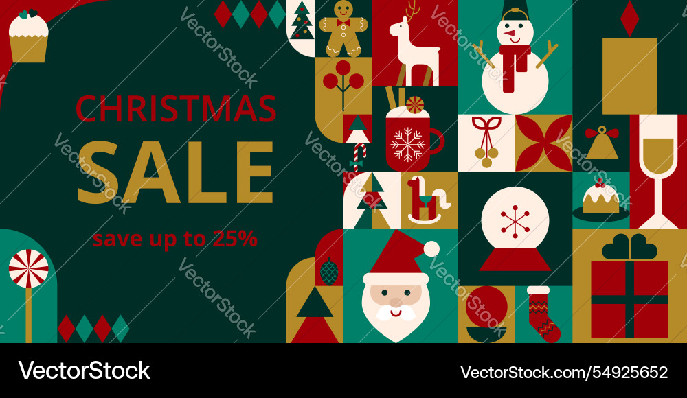 Rectangular banner with simple geometric shapes Rectangular banner with simple geometric shapes vector image