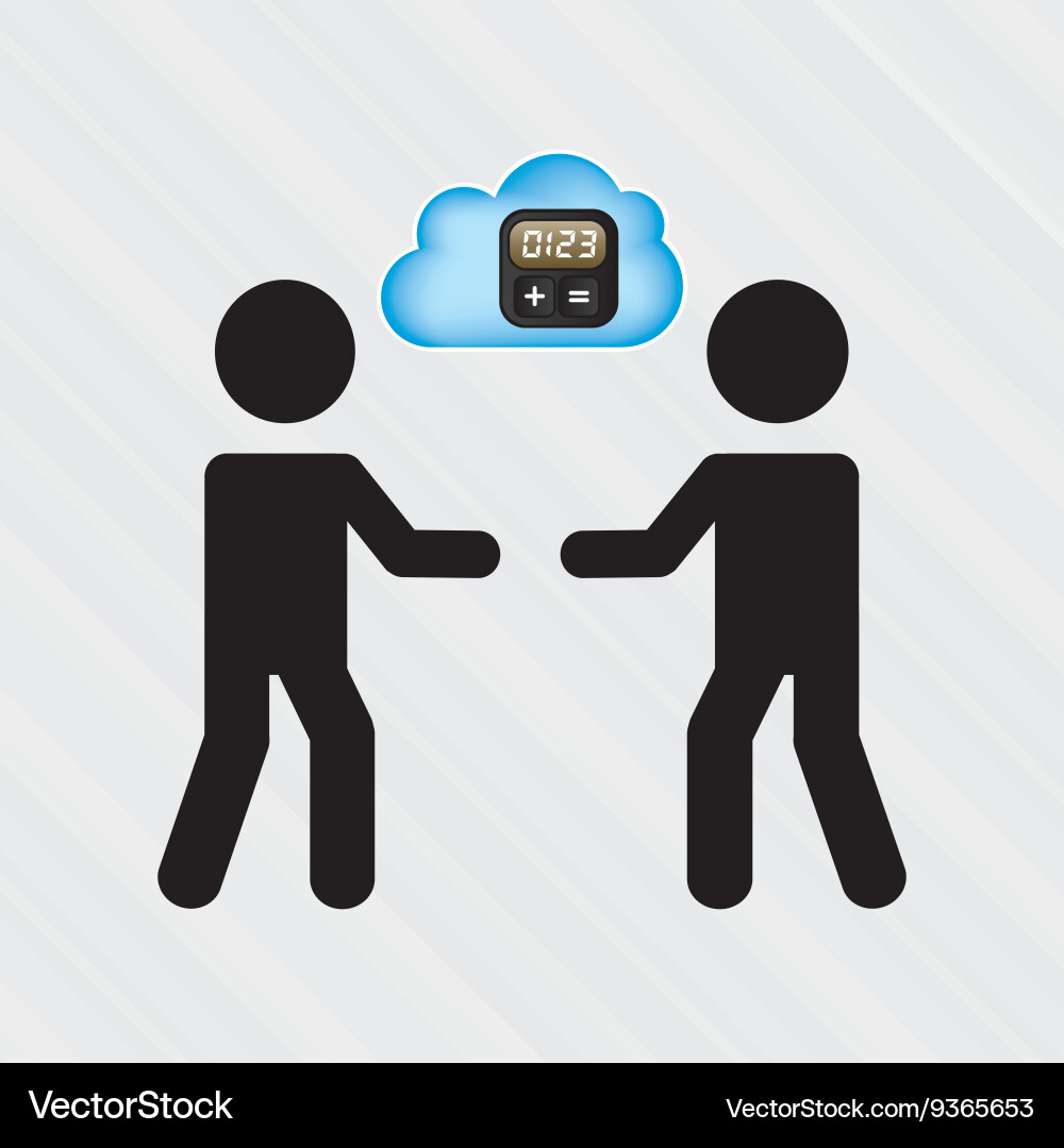 Cloud computing design Vector Image