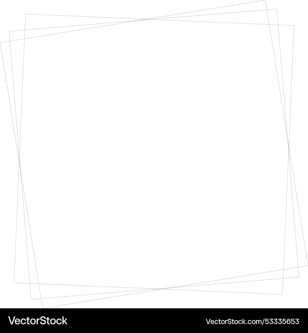 Frame square icon element abstract outline border Frame square icon element abstract outline border vector image
