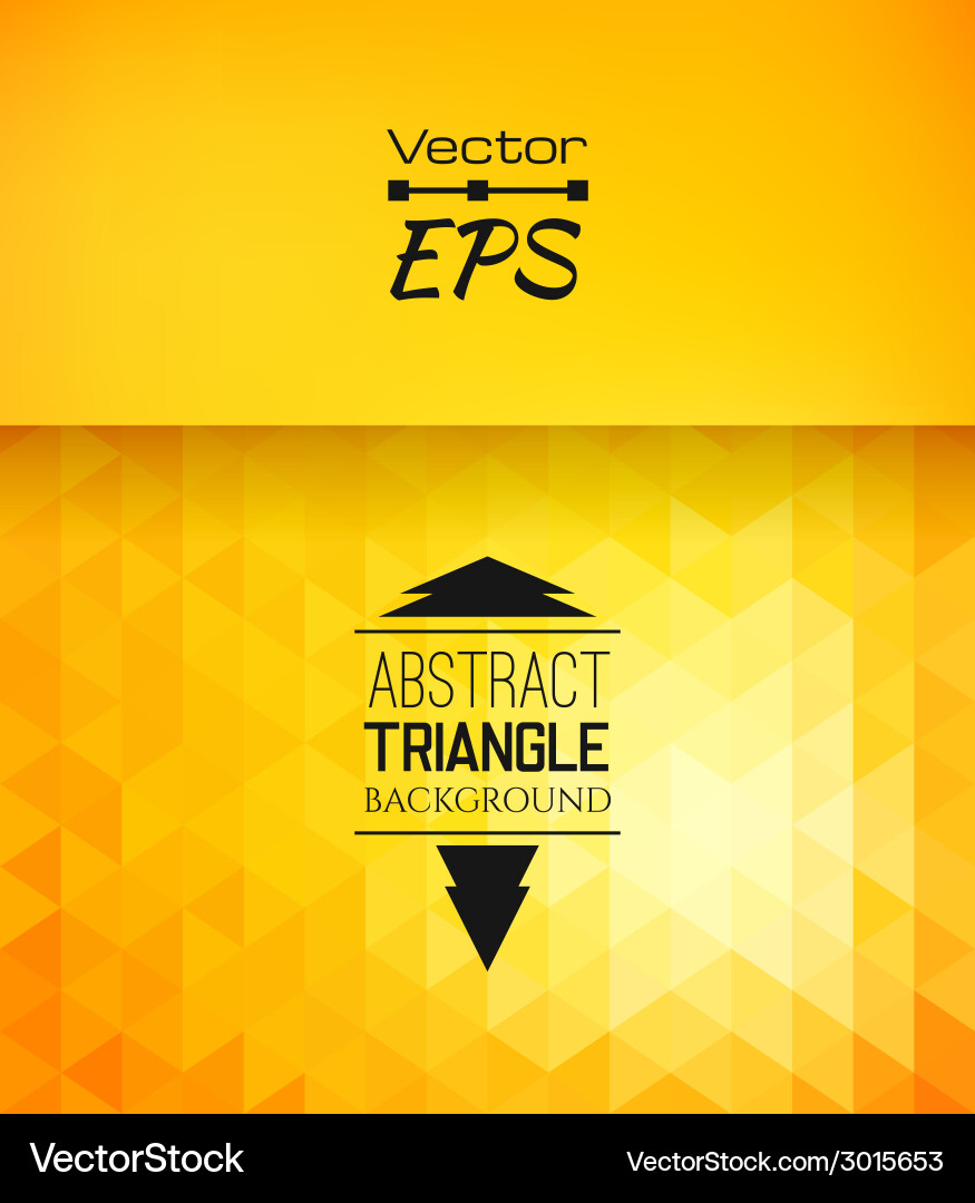 Retro mosaic pattern of geometric triangle shapes Vector Image