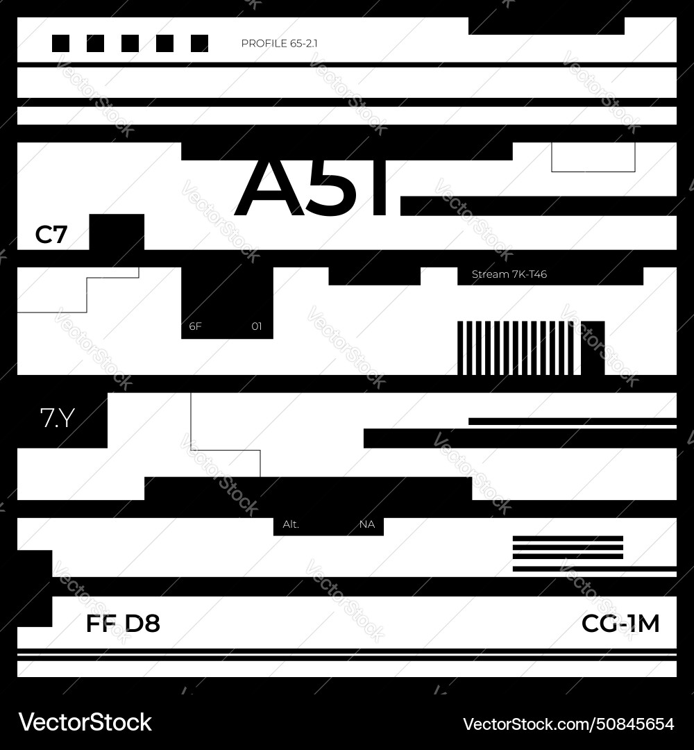 Abstract block diagram of a microchip futuristic Vector Image