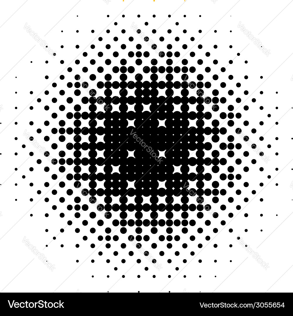 Abstract Halftone Pattern vector image
