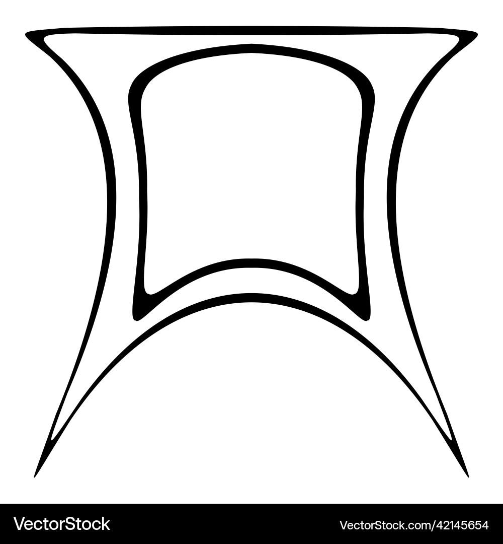 Abstract trapeze pattern flat icon isolated Abstract trapeze pattern flat icon isolated Vector Image