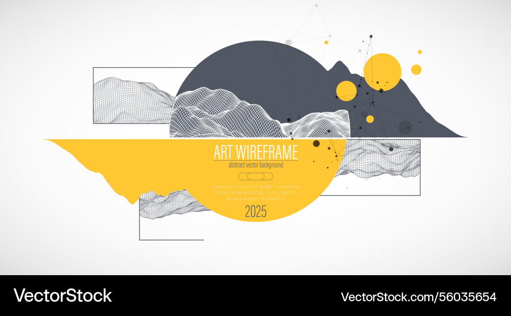 Abstract wireframe background modern science Abstract wireframe background modern science vector image