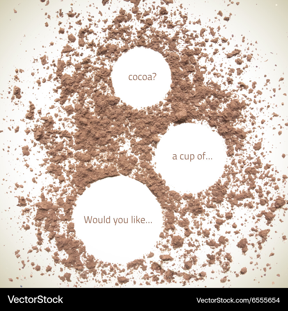 Cocoa Texture Splash Vector Image