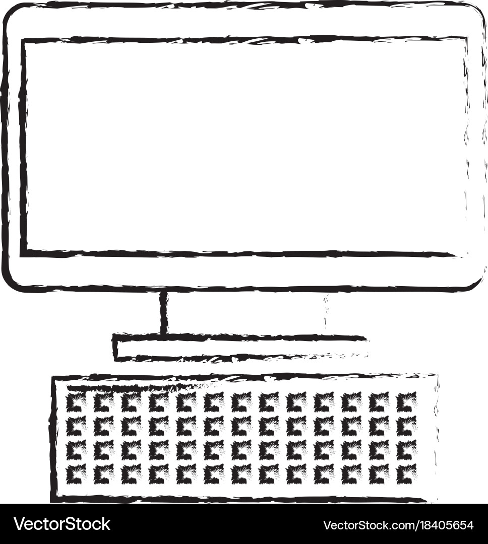 Computer keyboard device technology digital Vector Image