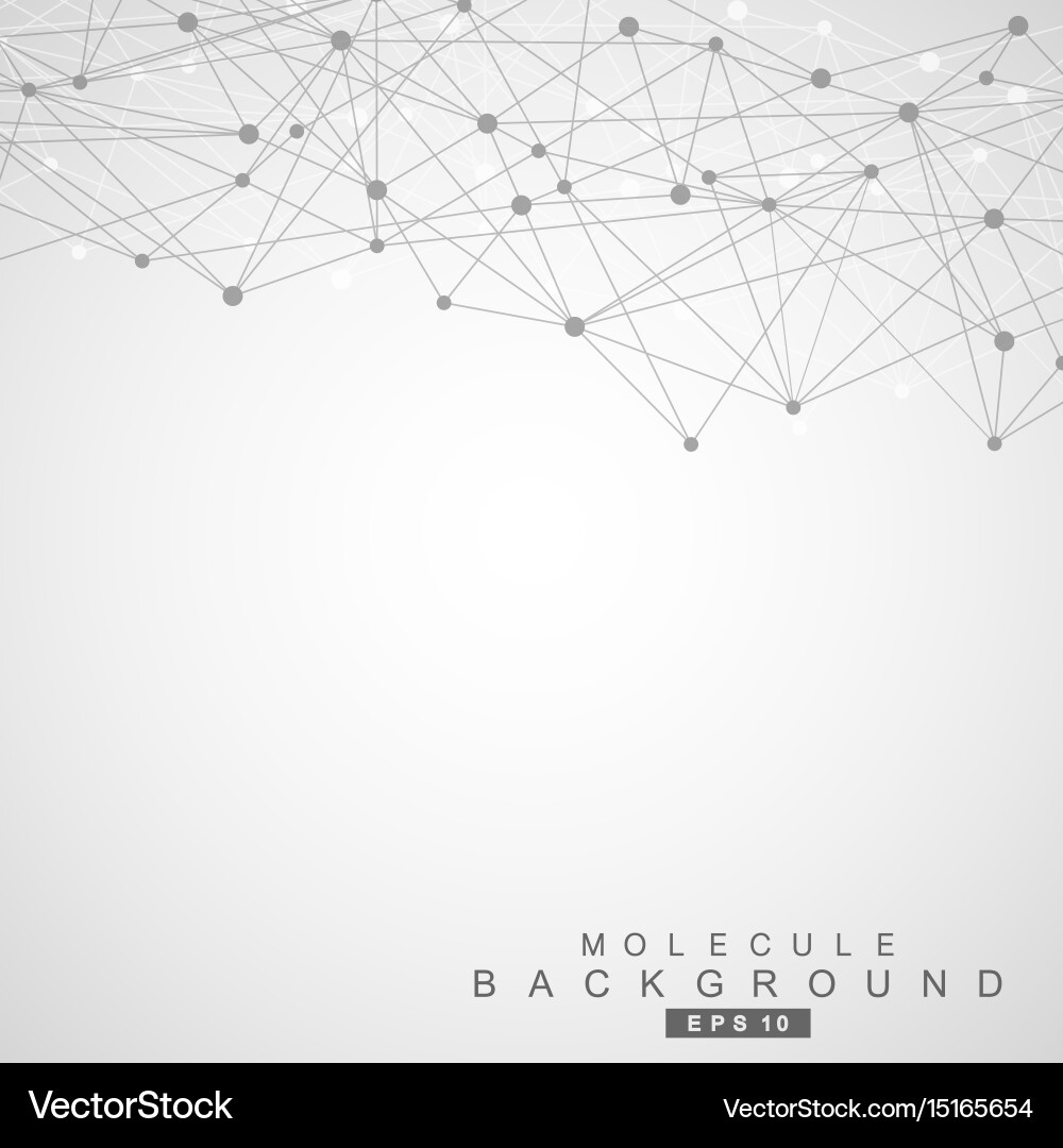 Geometric abstract background with connected line Vector Image