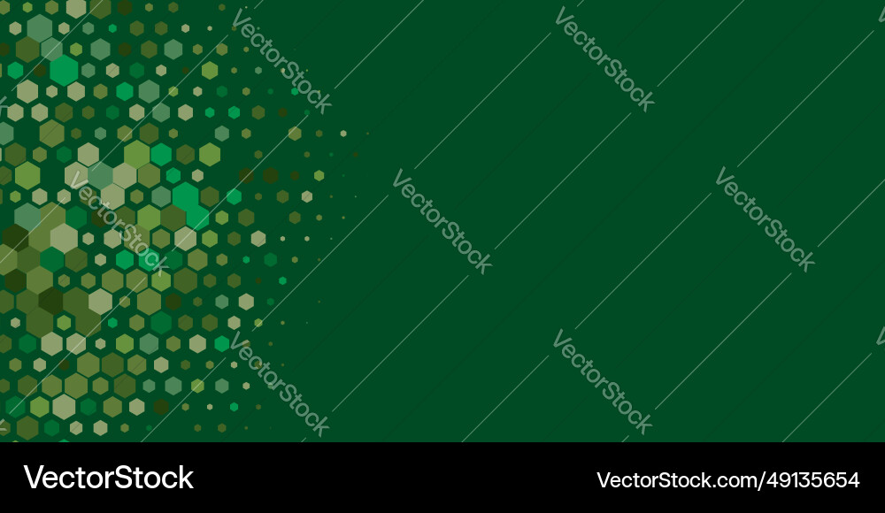 Geometric multi size hexagon with color Vector Image