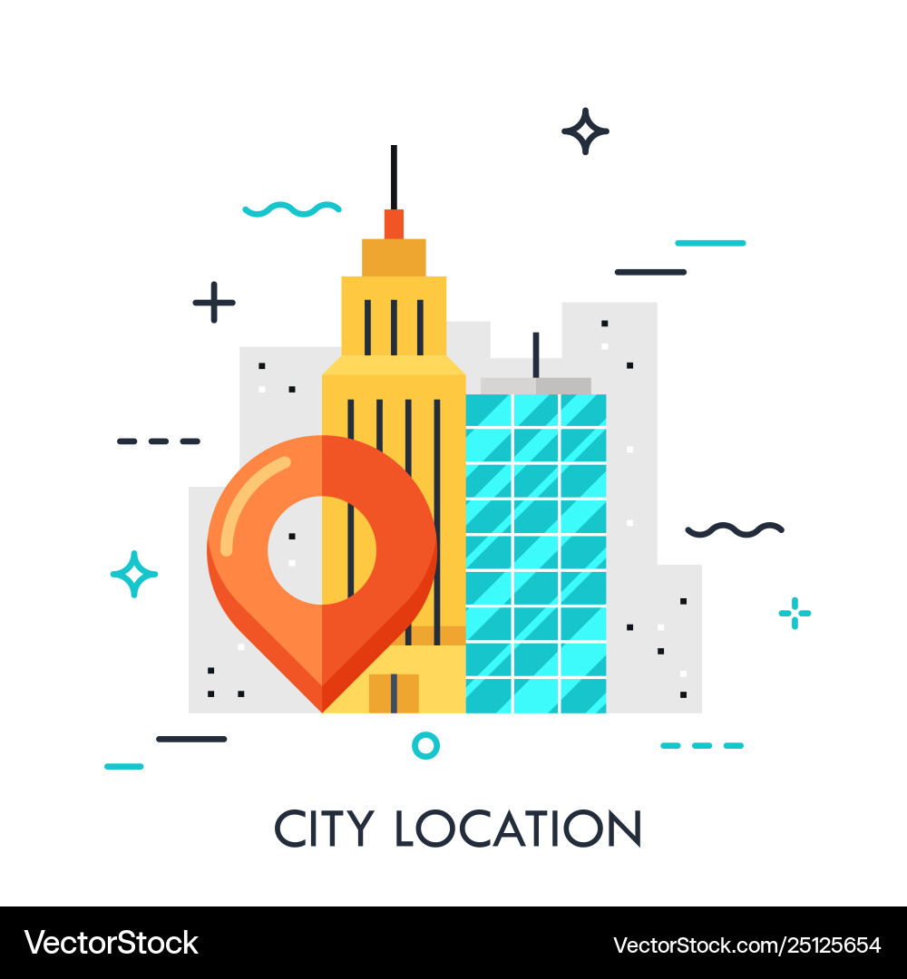 Gps navigation service concept Vector Image
