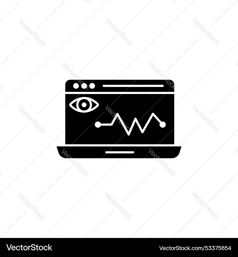 Icon-Set Computer Dashboard Daten Vektorbild