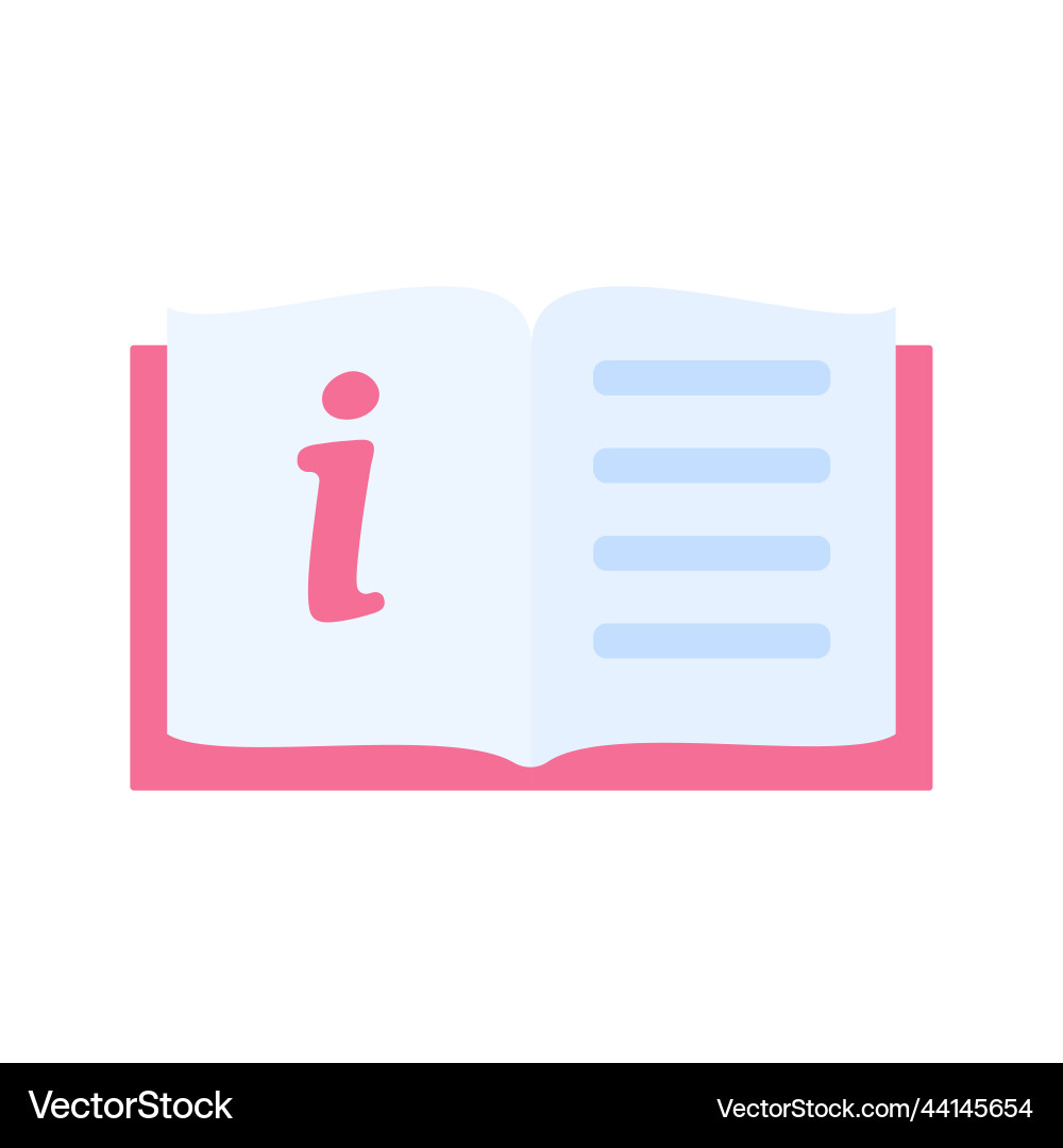 Information icon data management reading guide Information icon data management reading guide Vector Image