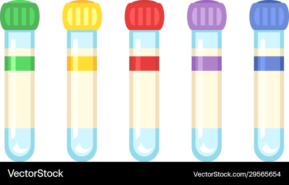 Set empty test-tubes with blank labels Set empty test-tubes with blank labels Vector Image