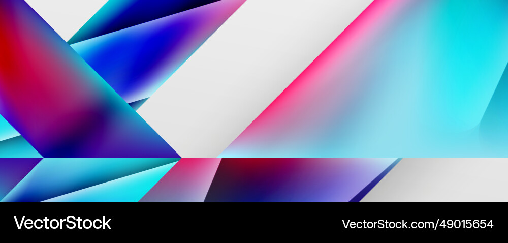 Triangle fluid color gradient abstract background Vector Image