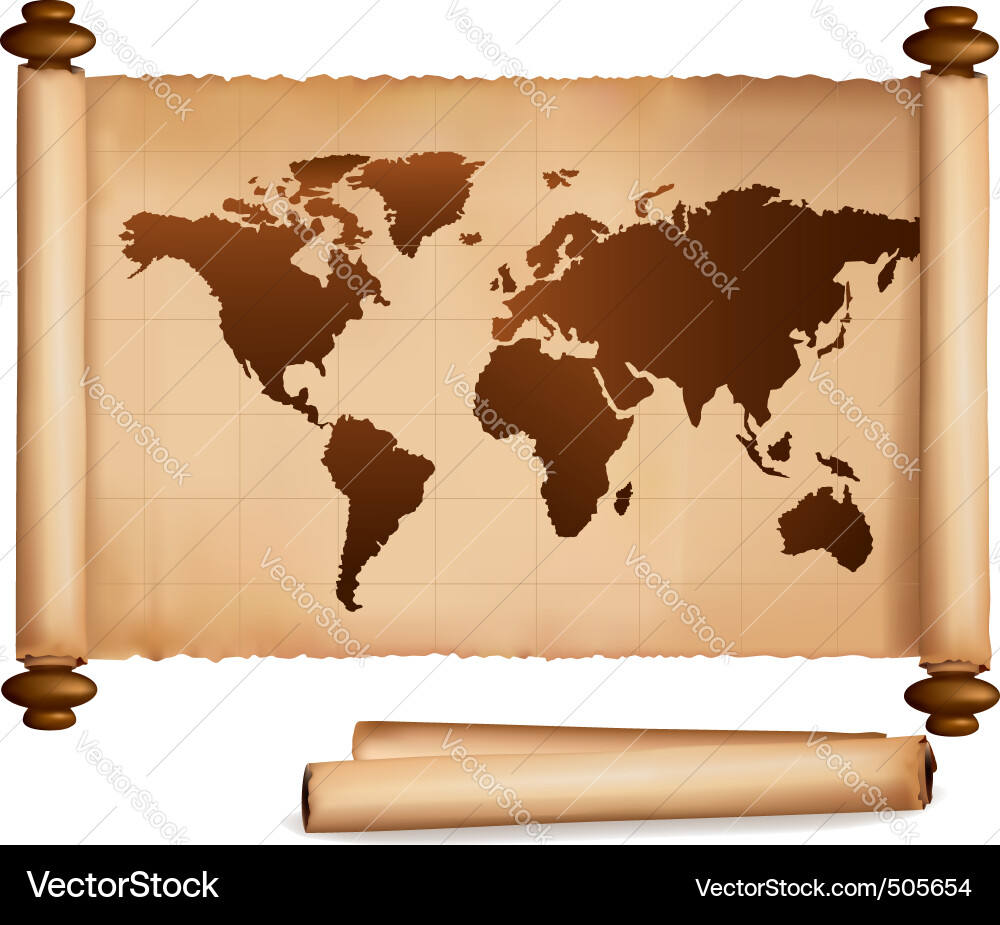Vintage Map and Paper Collection vector image
