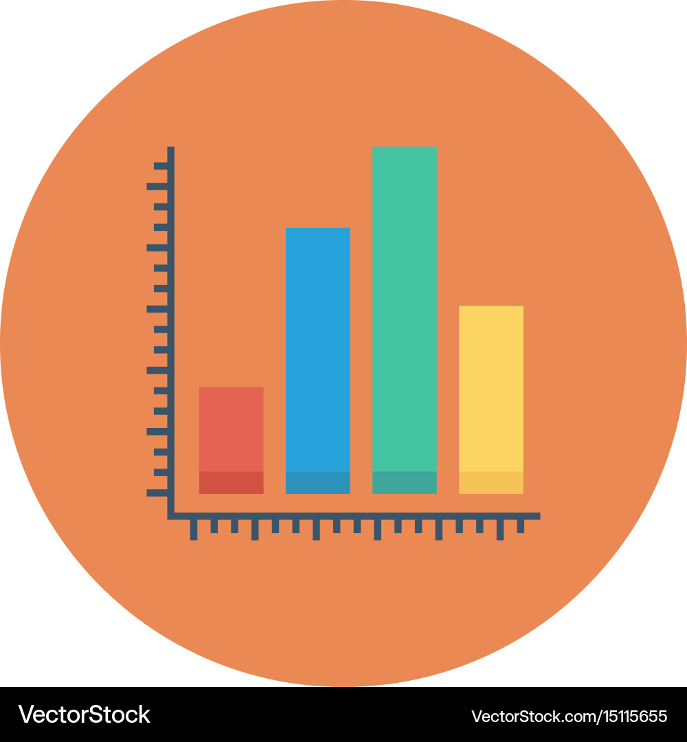 Chart statistics Vector Image