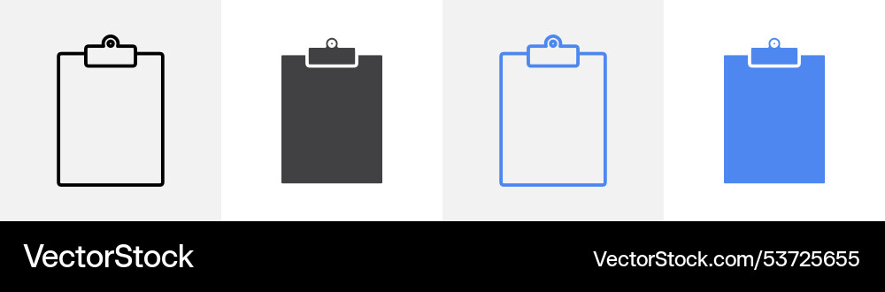 Clipboard icon set use for web Vector Image