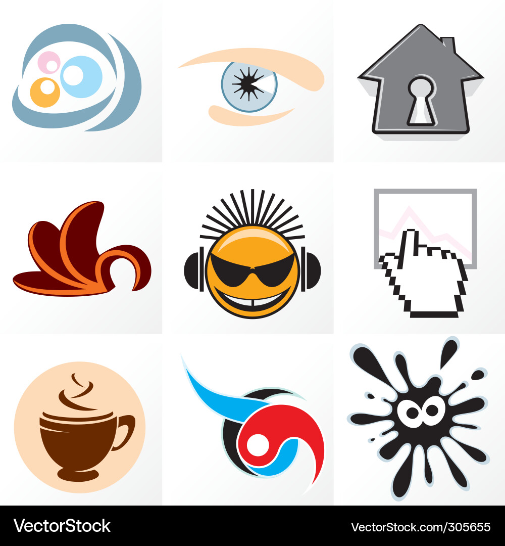 Design symbols vector image