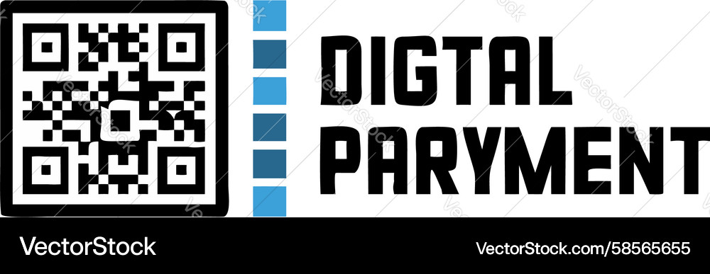 Digital payment qr code icon design generative ai Vector Image