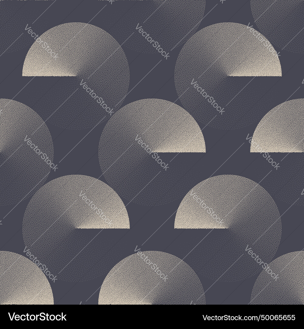 Geometric Disk Pattern - Retro Style vector image
