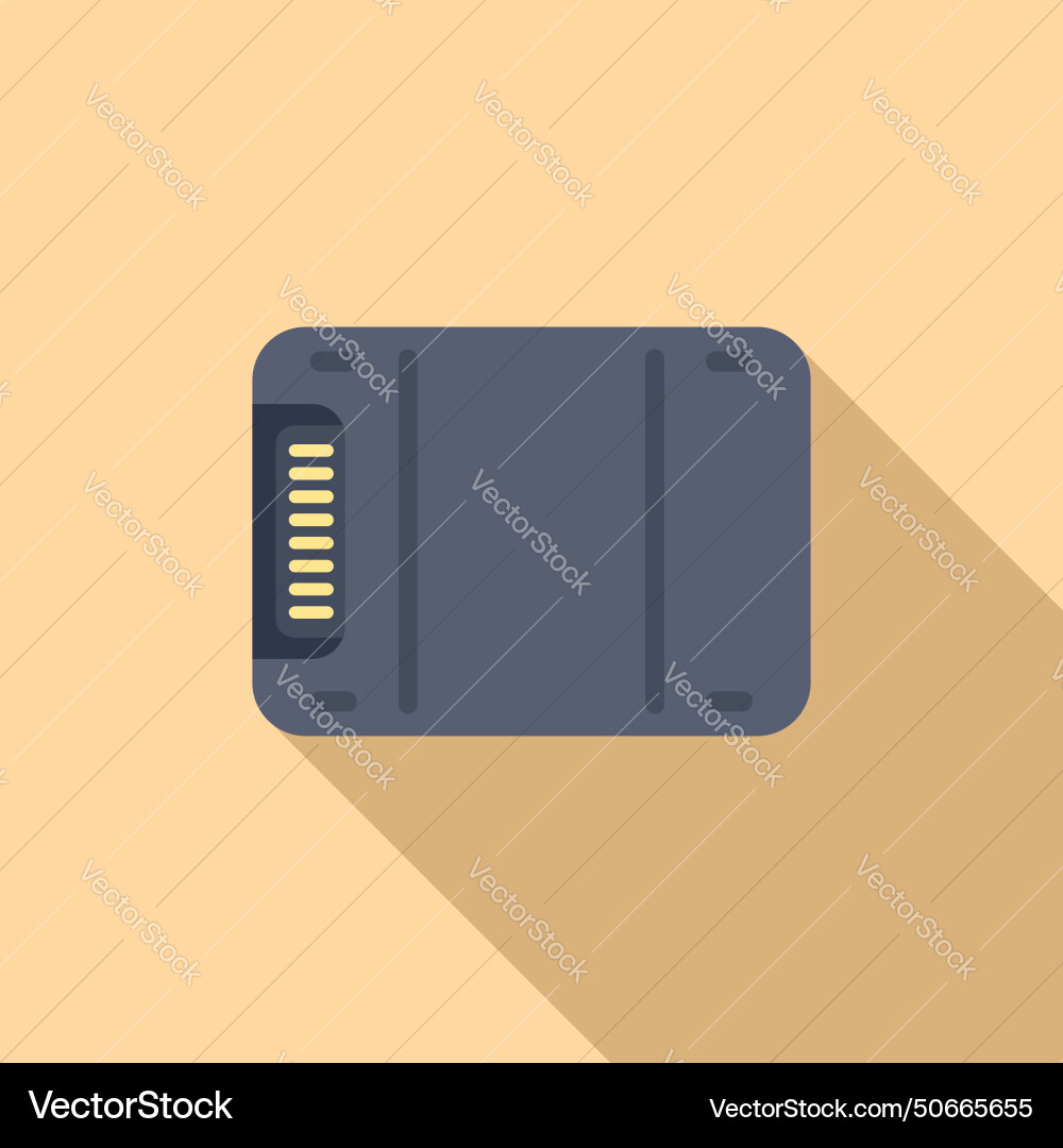 Gigabyte data icon flat big disk device Gigabyte data icon flat big disk device Vector Image