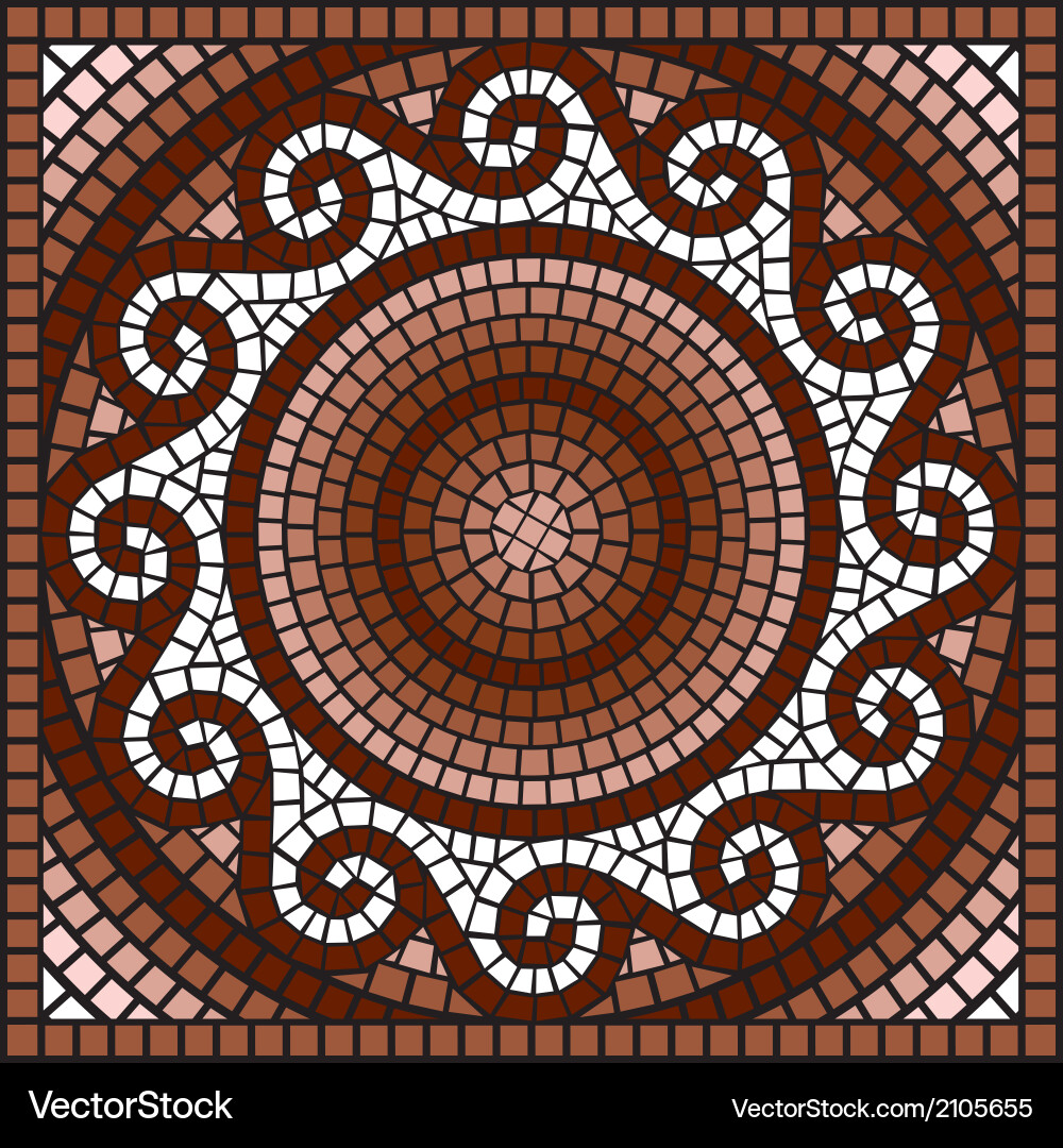 Greek Mosaic Tile Pattern Royalty Free Vector Image