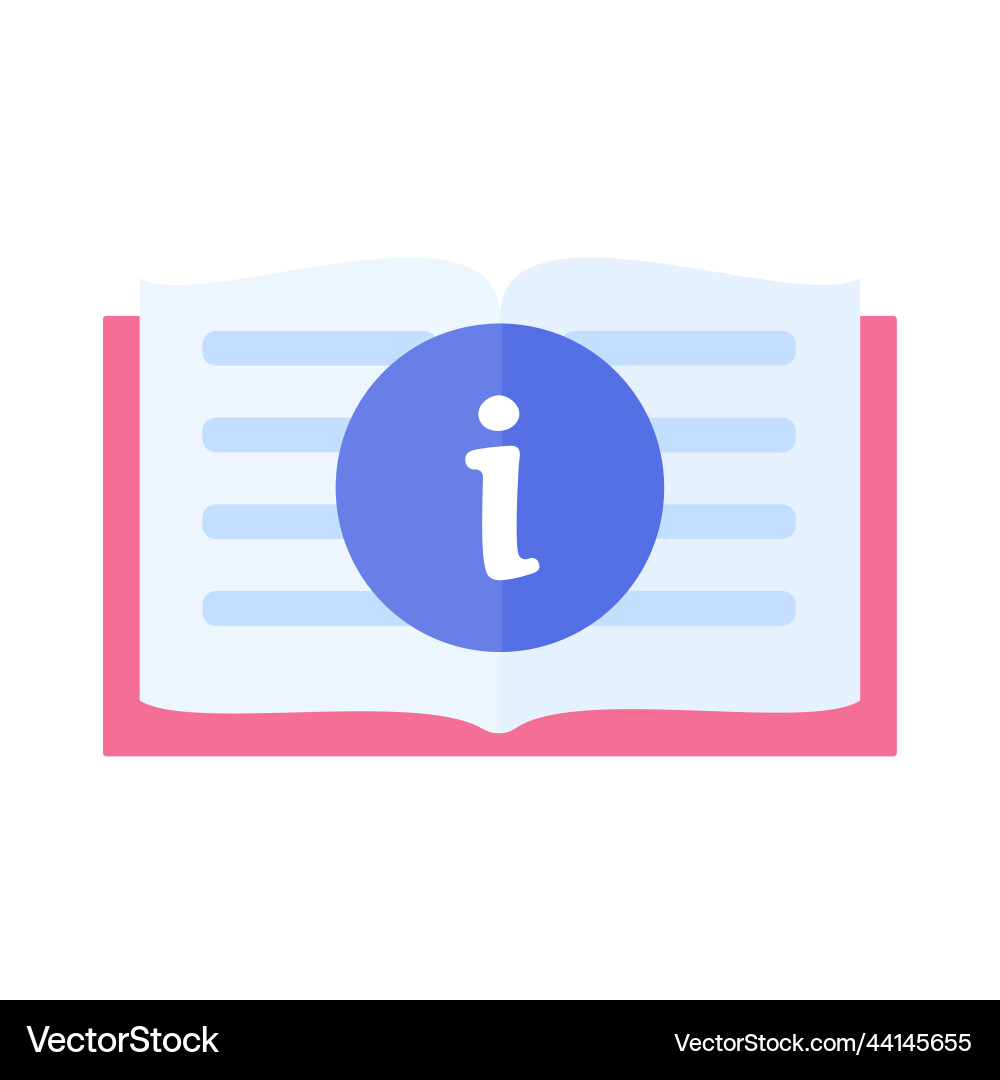 Information icon data management reading guide Information icon data management reading guide Vector Image