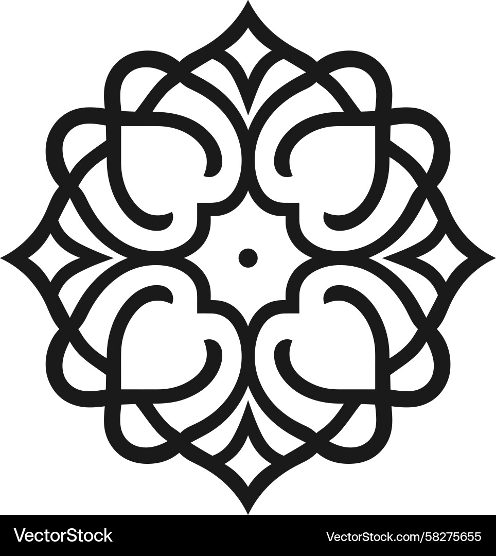 Intricate Geometric Pattern Vector Image