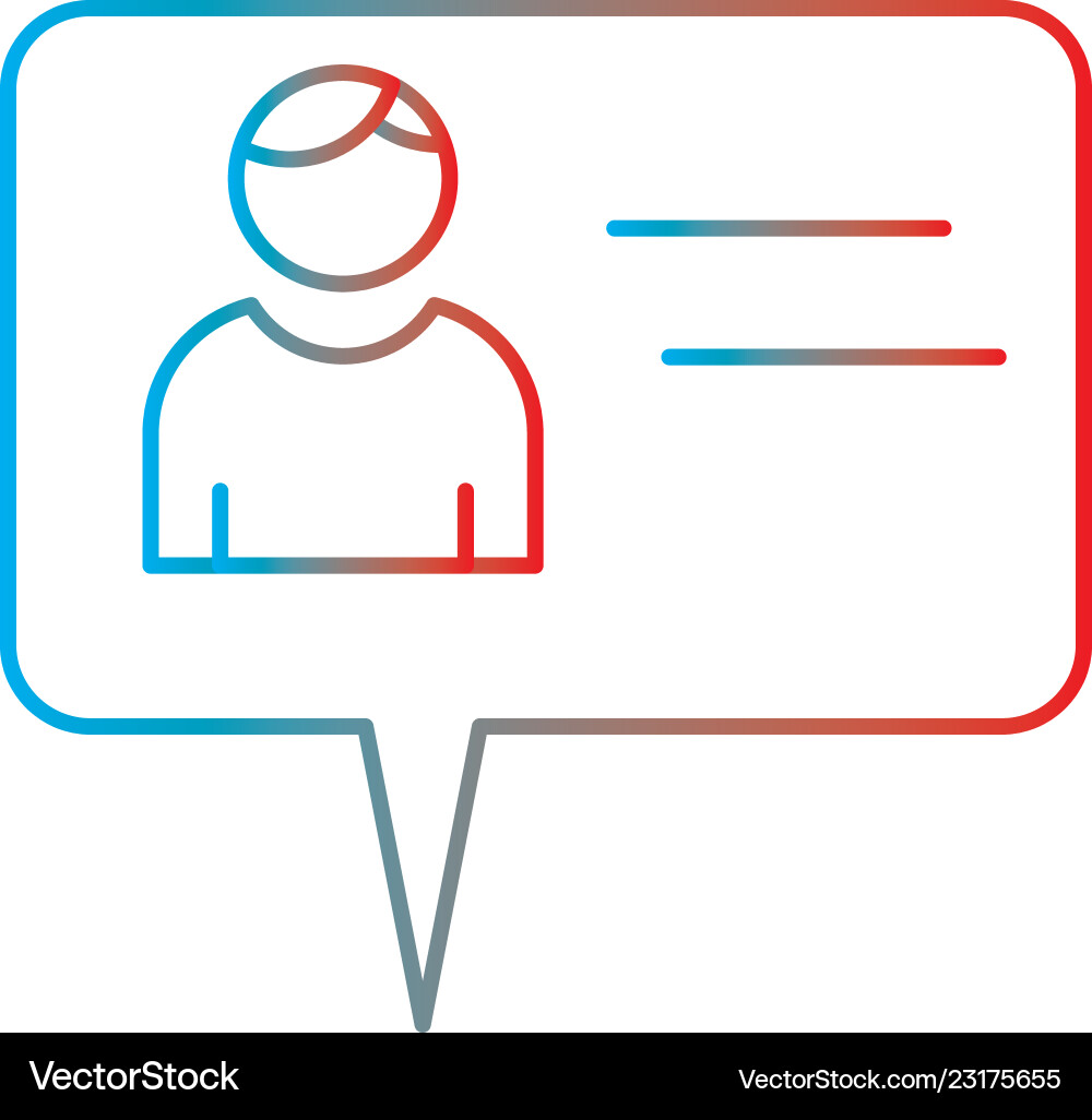 Line gradient perfect icon or pigtogram Vector Image