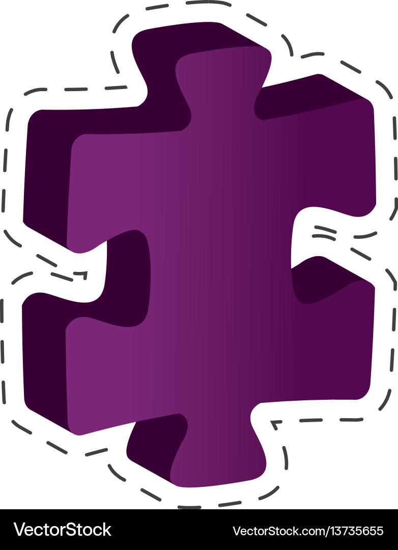 Piece puzzle solution image Vector Image
